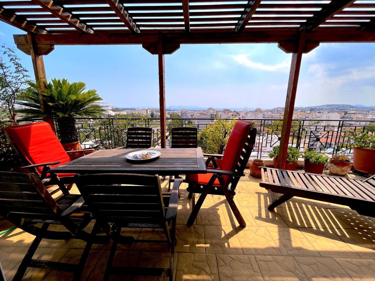 The Best Penthouse View Near Stavros Niarchos Foundation Atina Dış mekan fotoğraf